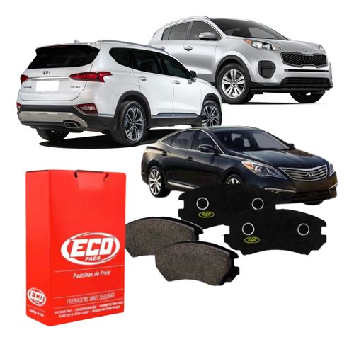 Pastilha De Freio Traseira Azera Santa Fé Sportage Carens