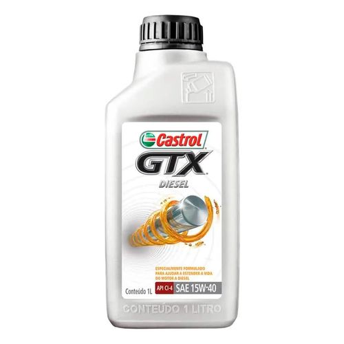 Óleo Lubrificante Castrol 15W40 GTX DIESEL CL4 Mineral - 1 Litro | Furlan Auto Peças