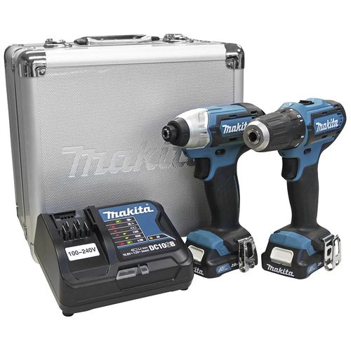 Combo Furadeira/Parafusadeira DF333D + Parafusadeira de Impacto TD110D 12V - CLX224SAX 220V - Makita