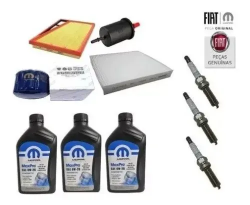 Kit Revisão 40000 Km Argo 1.0 3cc 2020 Original