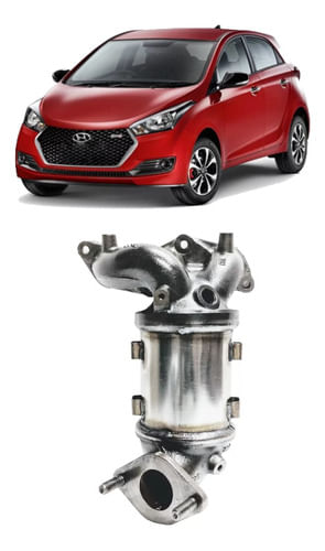Catalisador Hyundai Hb20 1.0 3c Coletor 2016 2017 2018 2019