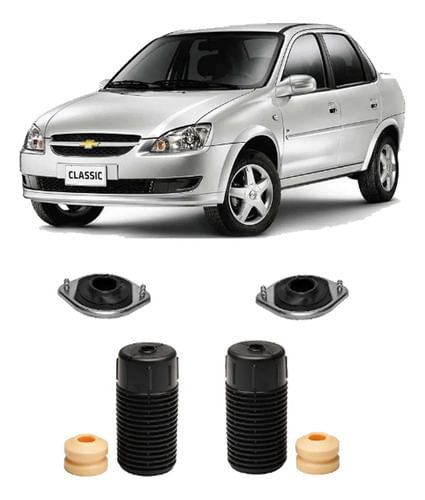 2 Kit Batente Dianteiro Classic 2004 2005 2006 2007 2008 09