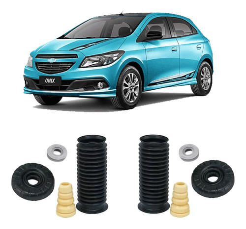 Par Coxim Batente Suspensão Dianteira Gm Onix 2017 2018 2019