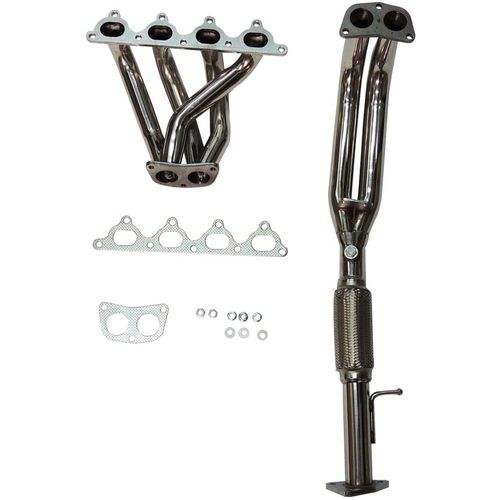 Coletor de escapamento 4x2x1 em aço inox polido para Honda Prelude / Accord 2.3 -motor H23A1
