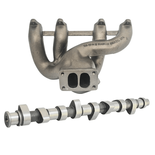 Coletor escape turbo Pulsativo + Comando válvula billet 294°A / 290°E turbo tucho mecânico VW AP 8V