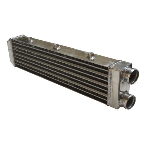 Intercooler ar/ar 550x140x68,5mm c/ colmeia tipo Delta & fin (Ideal p/ grade de Gol "Quadrado")