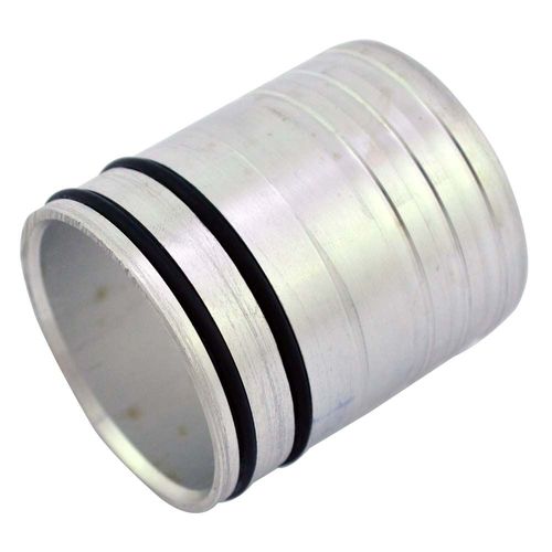 Tubo de pressurização universal em alumínio reto 2" diâmetro curto O-ring