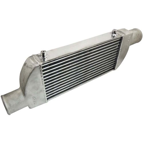 Intercooler Ar/Tamanho 400x190x50mm / Modelo D colméia Tube & Fin /100% Alumínio/Entrada e Saída 2,5