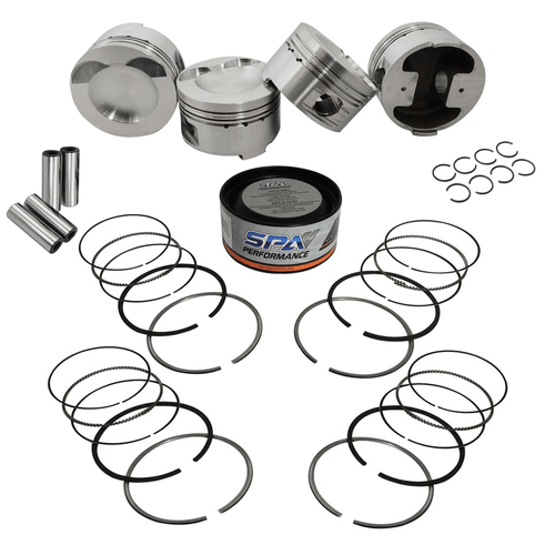 Jogo de Pistão Forjado  para VW/Audi 2.0 TSI - SPA LINHA SUPER A COM PINOS 63,45X20MM E TRAVAS + ANEIS