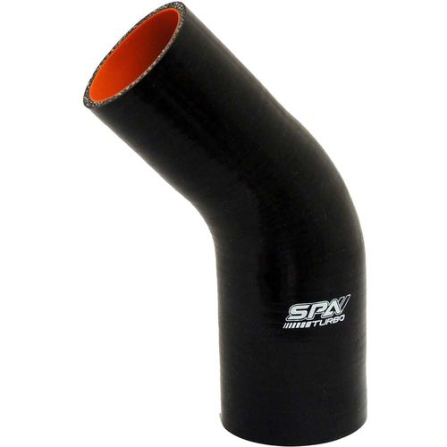 Mangueira de pressurização de silicone SPA 45° com redução 2 1/2" x 2" x 100mm