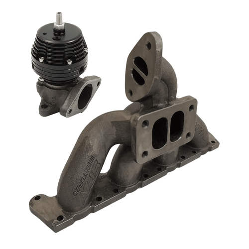 Coletor de Escape Turbo Pulsativo / Turbina Para Cima / VW/Audi - 1.8-20V - Transversais (AGU/AUM) T3 + Wastegate Compact "i"