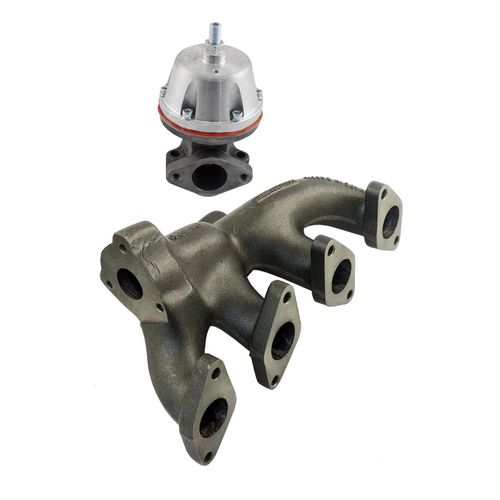 COLETOR DE ESCAPE PARA TURBO GM KADETT / MONZA MONOPONTO / MULTIPONTO - T3 + Wastegate MCSL SR2 Booster (TMOP11-VLWGM10M)