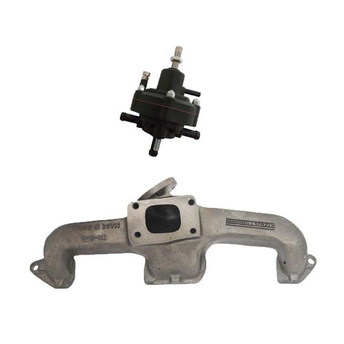 Coletor de escape para turbo GM Opala / Caravan 4 cilindros - T3 + DOSADOR COMBUSTÍVEL HPC GRANDE PARA MOTORES CARBURADOS LINHA COMPOSITE SPA
