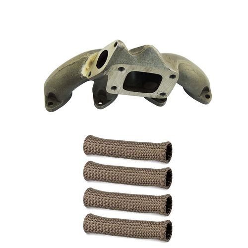 Coletor de escape para turbo + Capa térmica para cabo de vela Titanium - Jogo com 4 unidades
