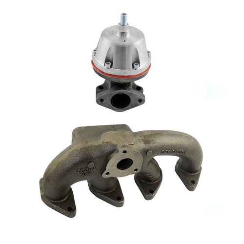 Coletor de escape para turbo GM Astra 8V (belga) - T3 + WASTEGATE MCS L SR2 BOOSTER (TMOP01-OPEL-VLWGM10M)
