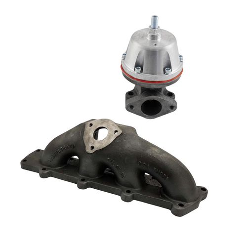 COLETOR DE ESCAPE PARA TURBO GM ASTRA / VECTRA 16V - T3 + Wastegate MCSL SR2 Booster (TMOP06-VLWGM10M)
