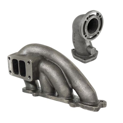Coletor De Escape Para Turbo Ford New Fiesta 1.5/1.6 (SIGMA) Pulsativo - T3 + Saída de escape fundida 90° 2 1/2"
