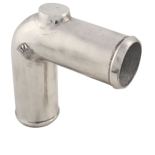 Tubo de pressurização universal em alumínio 90° 2 1/4" diâmetro longo