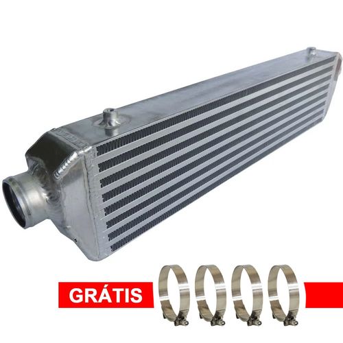 Intercooler Ar/ar 550X141X65 MM - ENTRADA E SAÍDA 2 POLEGADAS -COLMÉIA BAR & PLATE + GRÁTIS 4 ABRAÇADEIRAS TUCHO INOX