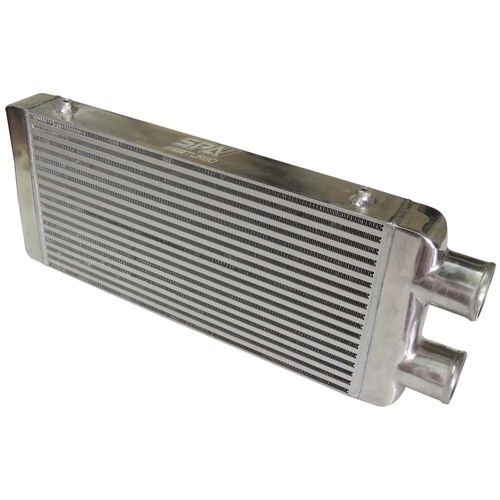 Intercooler Ar/Tamanho 605x300x76mm/ Colméia Tipo Bar & Plate/Mateiral100% Alumínio/Entrada 3'/Produto Universal/Veículos Leves e Pesados