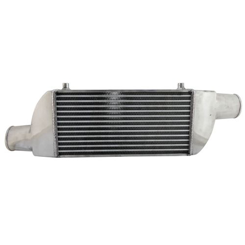 IntercoolerAr/Tamanho 400x190x50mm / Modelo B Colméia Tube & Fin /100% Alumínio/Entrada e Saída 3'/Produto Universal - Confira Especificação