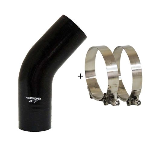 Mangueira de pressurização de silicone SPA 45° 2" x 100mm