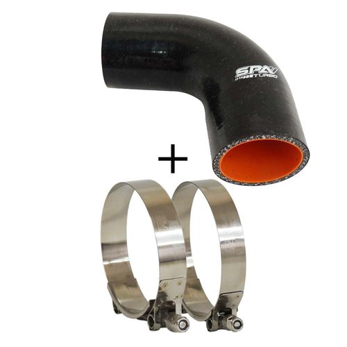Mangueira de Pressurização de Silicone 90° 2 1/2" x 100mm - Spa Turbo - Unidade - Veículos Leves e Pesados