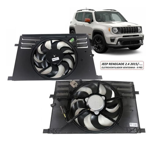 Eletroventilador Ventoinha Jeep Renegade 2.4 2021 2022 9 Pás