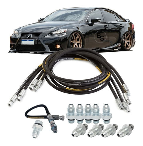 Kit Mangueira Prensada Suspensão A Ar 8mm/10mm Fiesta Antig