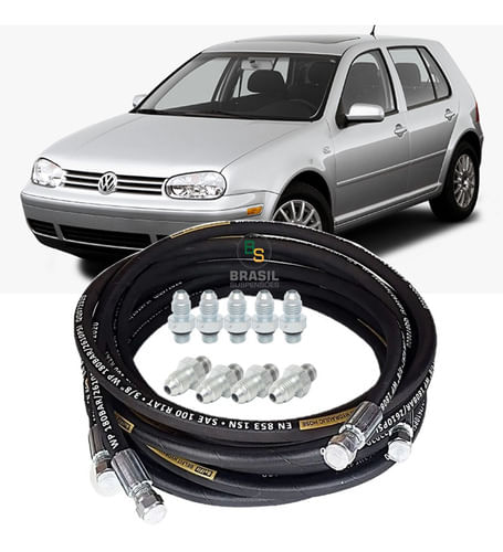 Kit Mangueira Prensada Suspensão Ar Alta  Golf Mk4 2001