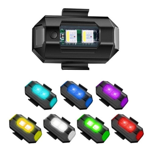 Luz Advertência Estroboscópica Moto Bike Drone Carro Usb