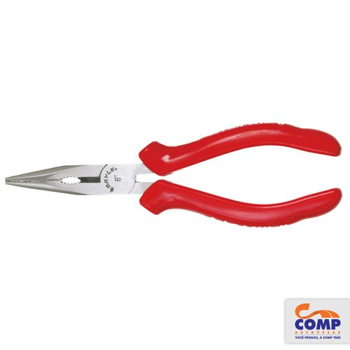 Alicate Meia Cana Curto 6” Mayle Isolação 1000V Aço Especial Cabo PVC Resistência Eficiência 119141M
