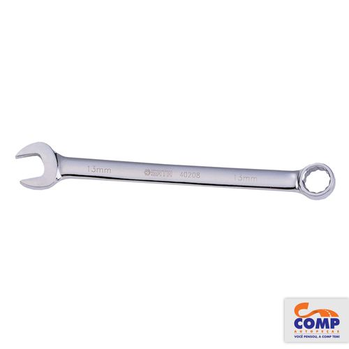 Chave Combinada Sata Boca Estrela 13mm Aço Vanádio Espelhado Apertar Afrouxar Parafusos Quadrados ST40208SC