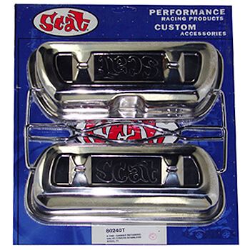 Tampa de Válvulas Par (Hi-Lift) em Aço Inox para VW/AR - Fixação Presilhas - SCAT