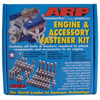 Jogo de Parafusos Externos Ford V8 Small Block - Oxidado Preto - ARP