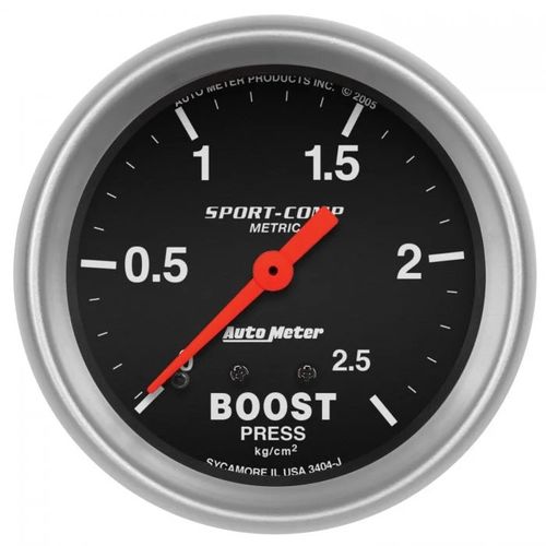Manômetro Pressão Turbo 0-2,5 Kg Mecânico 2" 5/8"-Sport Comp - AUTO METER