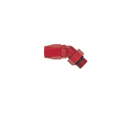 Conexão 45º (ORB) 'Double Swivel' Forjada Macho - 6AN X 7/16-20 AN 4 - Red - XRP
