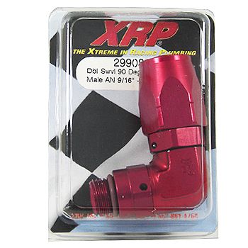 Conexão 90º (ORB) 'Double Swivel' Forjada Macho - 8AN X 9/16-18 AN 6 - Red - XRP