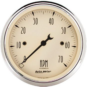 Contagiros 7000 Rpm - Elétrico - 3" 1/8 - Antique Beige - AUTO METER