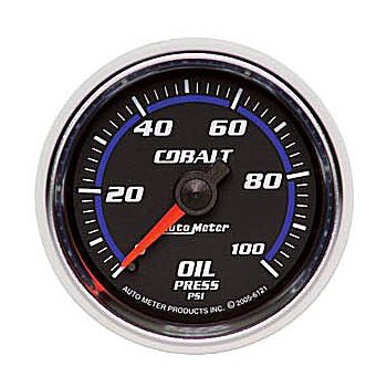 Manômetro Pressão de Óleo 0-100 PSI - Mecânico - 2" 1/16" - Cobalt - AUTO METER