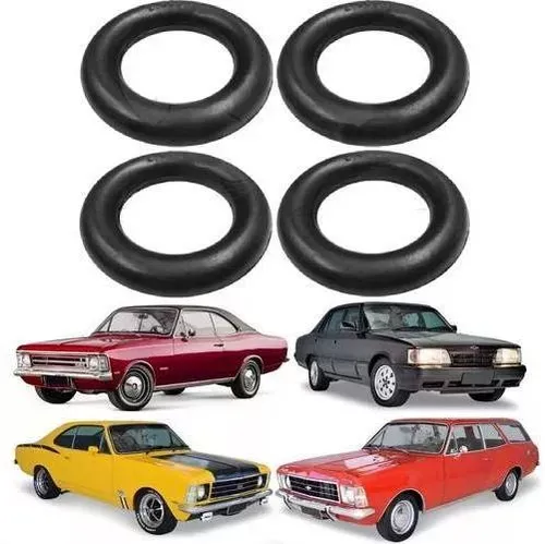 KIT 4 Coxim Anel Borracha Escapamento Gm MARAJO 1981/1989