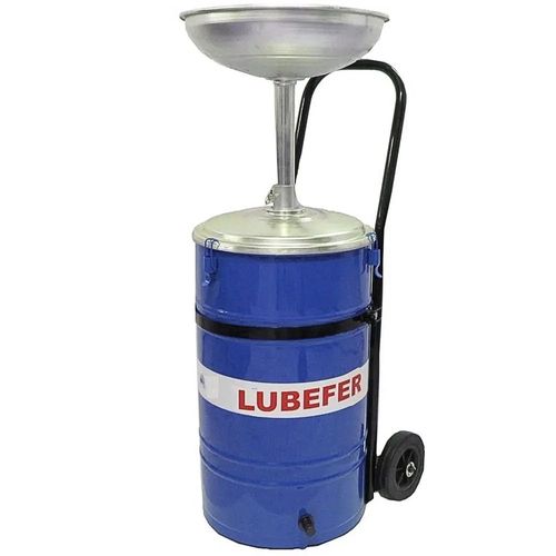 Coletor para Oleo com Carrinho 50 Litros com Valvula de Saida Azul - Lub-Col-2A - Lubefer