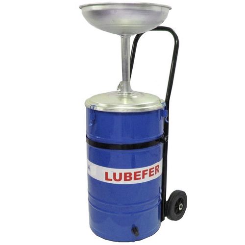 Coletor para Óleo com Carrinho 50 Litros - Azul - Lub-Col-A - Lubefer