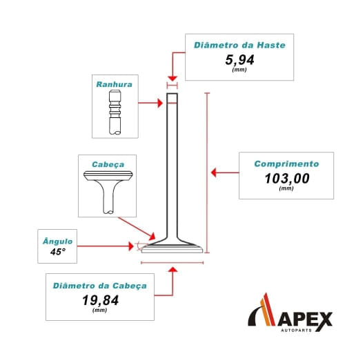 VALVULA ESCAPE - GM CORSA 1.0 16V