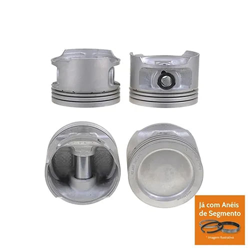 PISTAO COM ANEL - VW GOL SANTANA 2.0 8V AP INJ GASOLINA ATE 1996