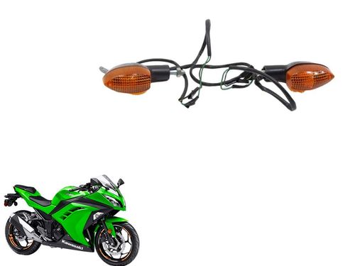 Pisca Traseiro (par) Kawasaki Ninja 300 13-18 C/detalhe