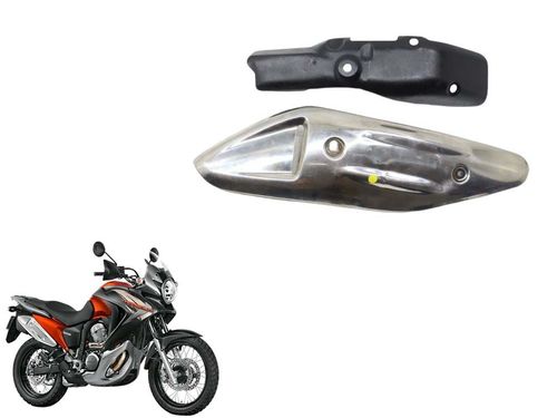 Proteção Ponteira Escapamento Honda Transalp 700 11-14c/detalhe