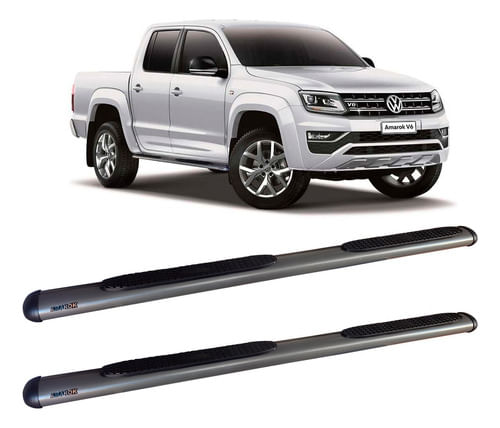 Estribo Amarok C Dupla Oblongo Oval Grafite