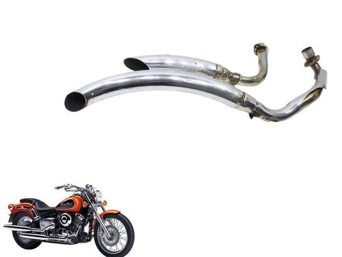 Escapamento Drag Star 650 1997 2008 C/detalhe
