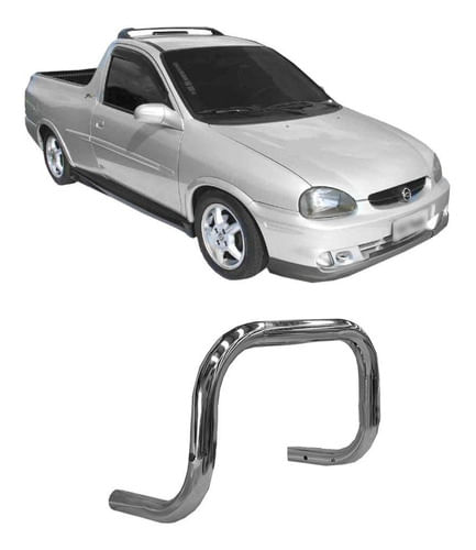 Para-choque De Impulsão S/barra Pickup Corsa Cromado